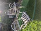 4 st tuinstoelen aluminium frame